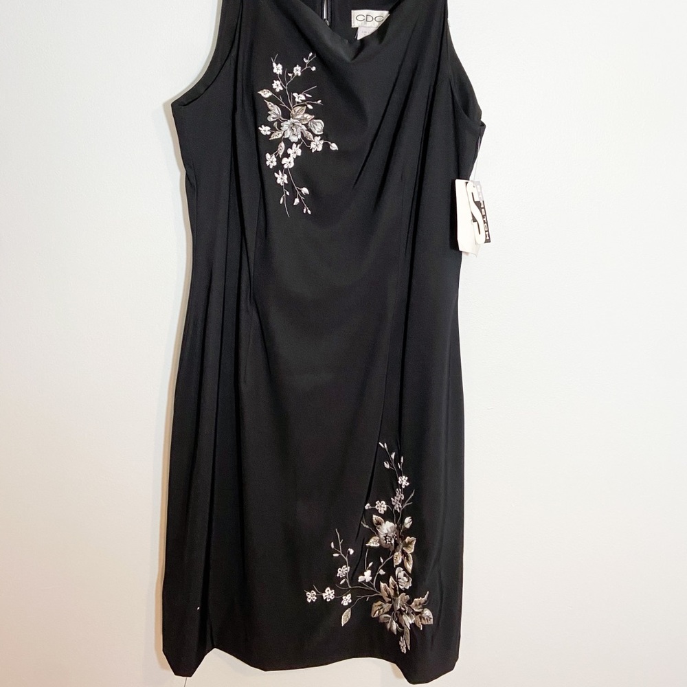 Black Embroidered Dress NEW WITH TAGS